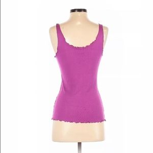 BP. purple deep ruffle ribbed tank top Size M